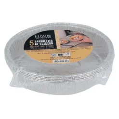 Cerf Dellier 5 Barquettes de cuisson alu 11 cm