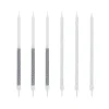 Cerf Dellier 12 bougies bicolores argentées hautes 13 cm