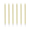 Cerf Dellier 12 bougies dorées hautes 13 cm