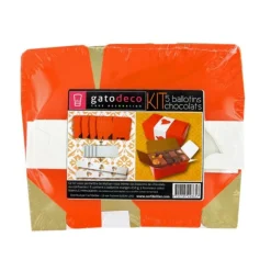 Cerf Dellier 5 Kits "Ballotin Orange 250 g + Fourreau Blanc"