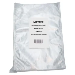 Cerf Dellier 100 sacs sous-vide lisse 90 microns 25 x 35 cm