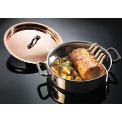 Cerf Dellier Alliance cuivre sautoir 24 cm