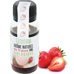 Cerf Dellier Arôme naturel de Fraise biologique 50 ml