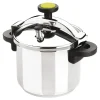 Cerf Dellier Autocuiseur inox 24 cm hauteur 25 cm avec panier