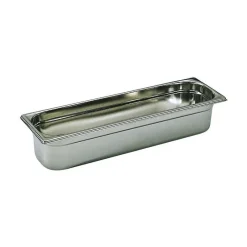 Cerf Dellier Bac gastronorme plein inox - sans anse - GN 2/4 profondeur 10 cm