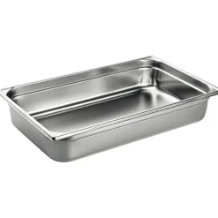 Cerf Dellier Bac gastronorme plein inox - sans anse - GN 1/1 profondeur 4 cm