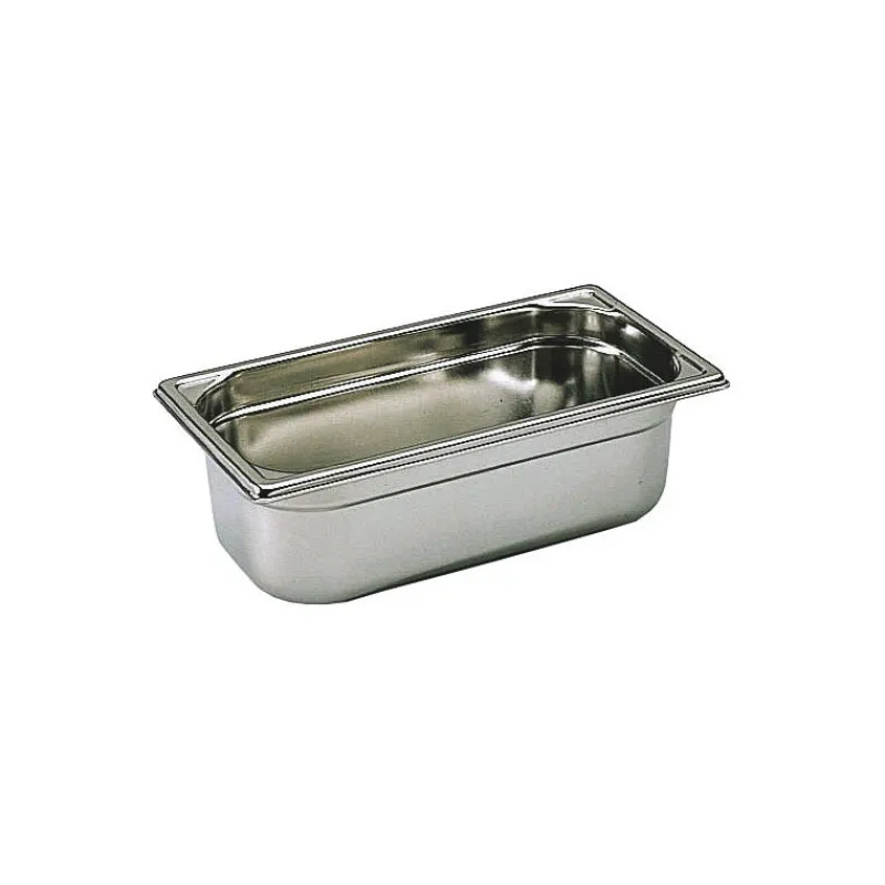 Cerf Dellier Bac gastronorme plein inox - sans anse - GN 1/3 profondeur 5,5 cm
