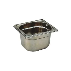 Cerf Dellier Bac gastronorme plein inox - sans anse - GN 1/6 profondeur 6,5 cm