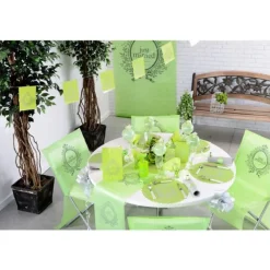 Cerf Dellier Banderole verte Just Married