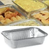 Cerf Dellier Barquettes jetables en aluminium bords roulés (x100)