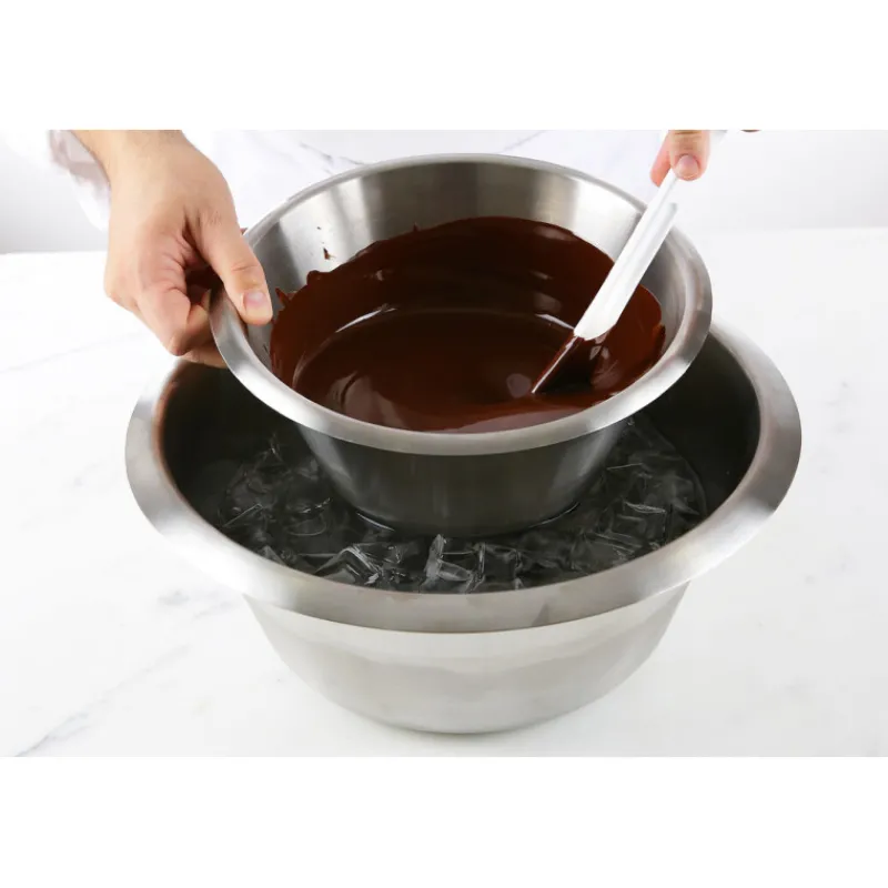 Cerf Dellier Bassine inox fond plat 22 cm