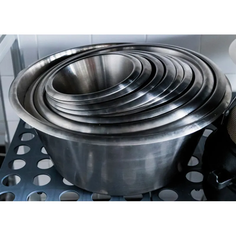 Cerf Dellier Bassine inox fond plat 16 cm