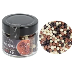 Cerf Dellier Billes de céréales 3 chocolats 45 g