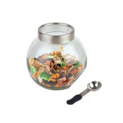 Cerf Dellier Bocal à bonbon verre avec cuillère