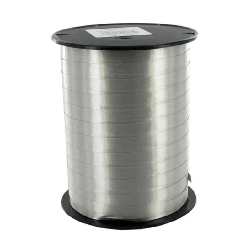 Cerf Dellier Bolduc satiné argent 7mm (500 m)