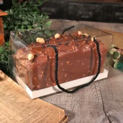 Cerf Dellier Boîte à gâteau transparente à poignées 20x11x11 cm