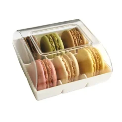 Cerf Dellier Boîte 6 macarons blanche