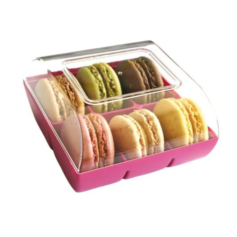 Cerf Dellier Boîte 6 macarons fuchsia
