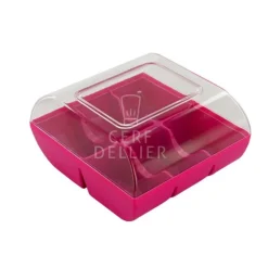 Cerf Dellier Boîte 6 macarons fuchsia