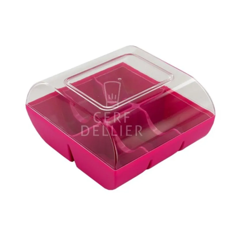 Cerf Dellier Boîte 6 macarons fuchsia