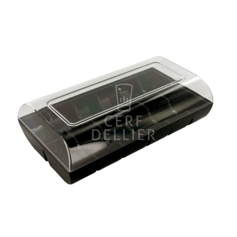 Cerf Dellier Boîte 12 macarons noire
