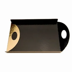 Cerf Dellier Boîte à mignardises 19 x 25,5 + 5 cm noir/or