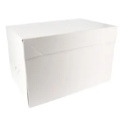 Cerf Dellier Boîte pâtissière blanche 26 x 36 x 20 cm