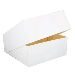Cerf Dellier Boîte pâtissière blanche carrée 35 x 35 x 8 cm