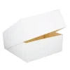 Cerf Dellier Boîte pâtissière blanche h. 10 cm