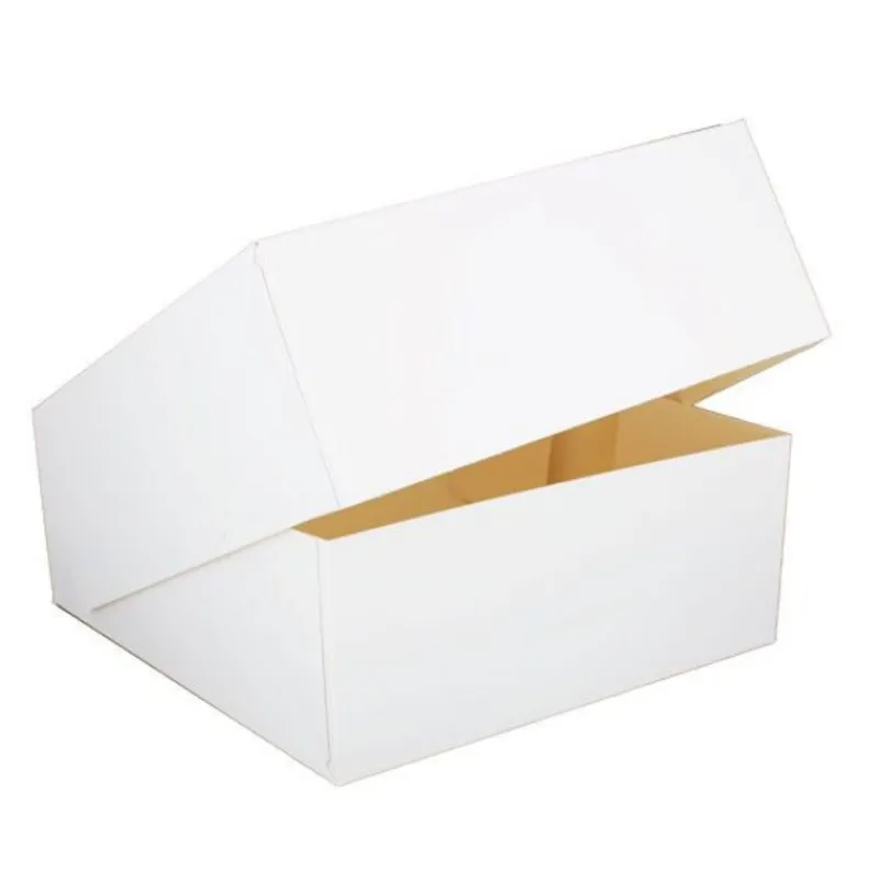 Cerf Dellier Boîte pâtissière blanche h. 10 cm