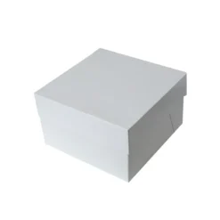 Cerf Dellier Boîte pâtissière blanche hauteur 15 cm PME