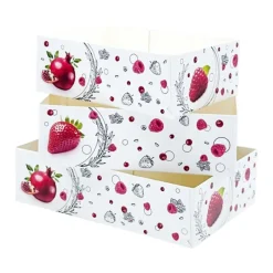 Cerf Dellier Boîtes petits-fours Morgane 18 x 12 cm - Hauteur 5 cm (x 100)
