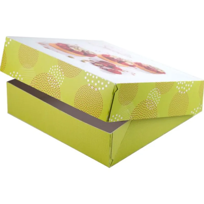 Cerf Dellier Boîtes pâtissières Pauline 26 x 26 cm Hauteur 5 cm (x 50)