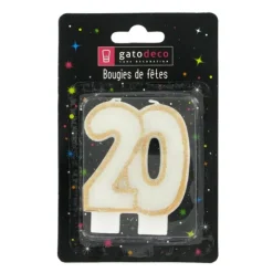 Cerf Dellier Bougie anniversaire 20 ans