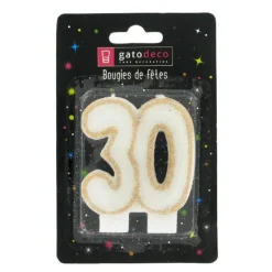Cerf Dellier Bougie anniversaire 30 ans