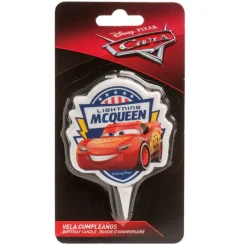 Cerf Dellier Bougie anniversaire Cars 7,5 cm