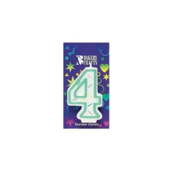 Cerf Dellier Bougie Anniversaire, chiffre 4