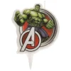 Cerf Dellier Bougie anniversaire 2D Hulk Avengers