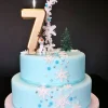 Cerf Dellier Bougie anniversaire dorée XXL chiffre 7