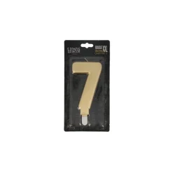 Cerf Dellier Bougie anniversaire dorée XXL chiffre 7
