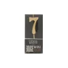 Cerf Dellier Bougie anniversaire dorée chiffre 7