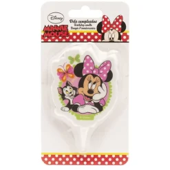 Cerf Dellier Bougie anniversaire Minnie 7,5 cm