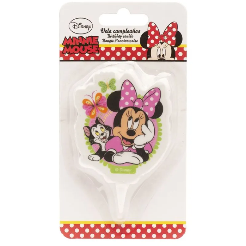 Cerf Dellier Bougie anniversaire Minnie 7,5 cm