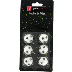 Cerf Dellier Bougie ballon de football (x 6)