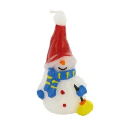 Cerf Dellier Bougie Bonhomme de Neige