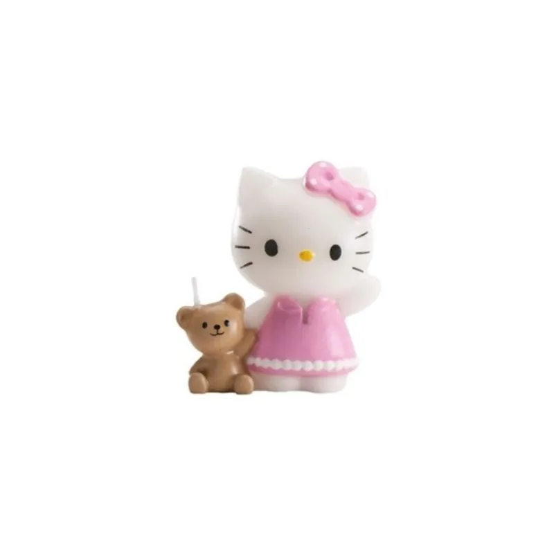 Cerf Dellier Bougie d'Anniversaire Hello Kitty sur pique