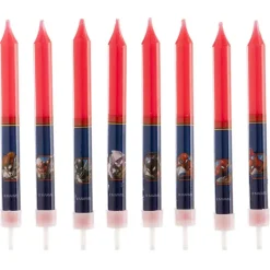 Cerf Dellier Bougie Spiderman (x8)