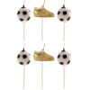 Cerf Dellier Bougies chaussures + ballons de football (x 6)