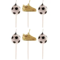 Cerf Dellier Bougies chaussures + ballons de football (x 6)
