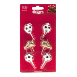 Cerf Dellier Bougies chaussures + ballons de football (x 6)